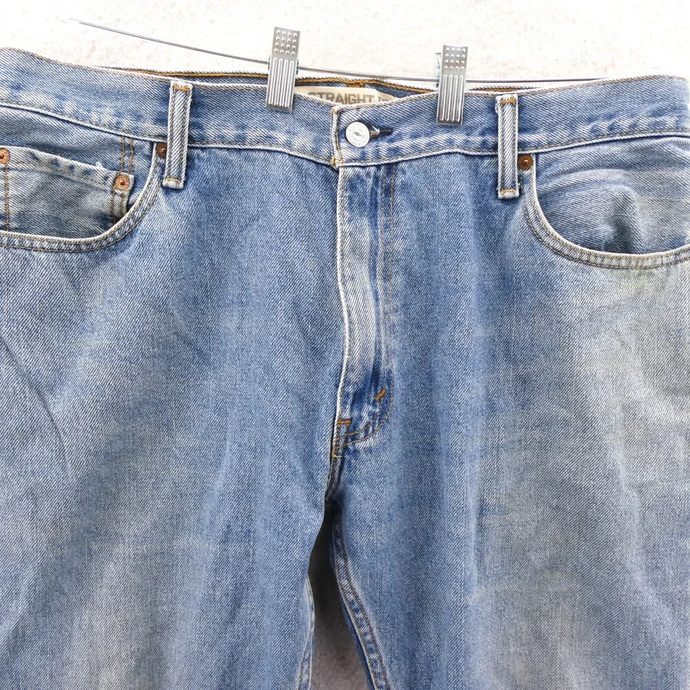 Levis 505 Jeans Mens Size 36x32 Straight Leg Blue Cotton Denim Size 36‎ Pants